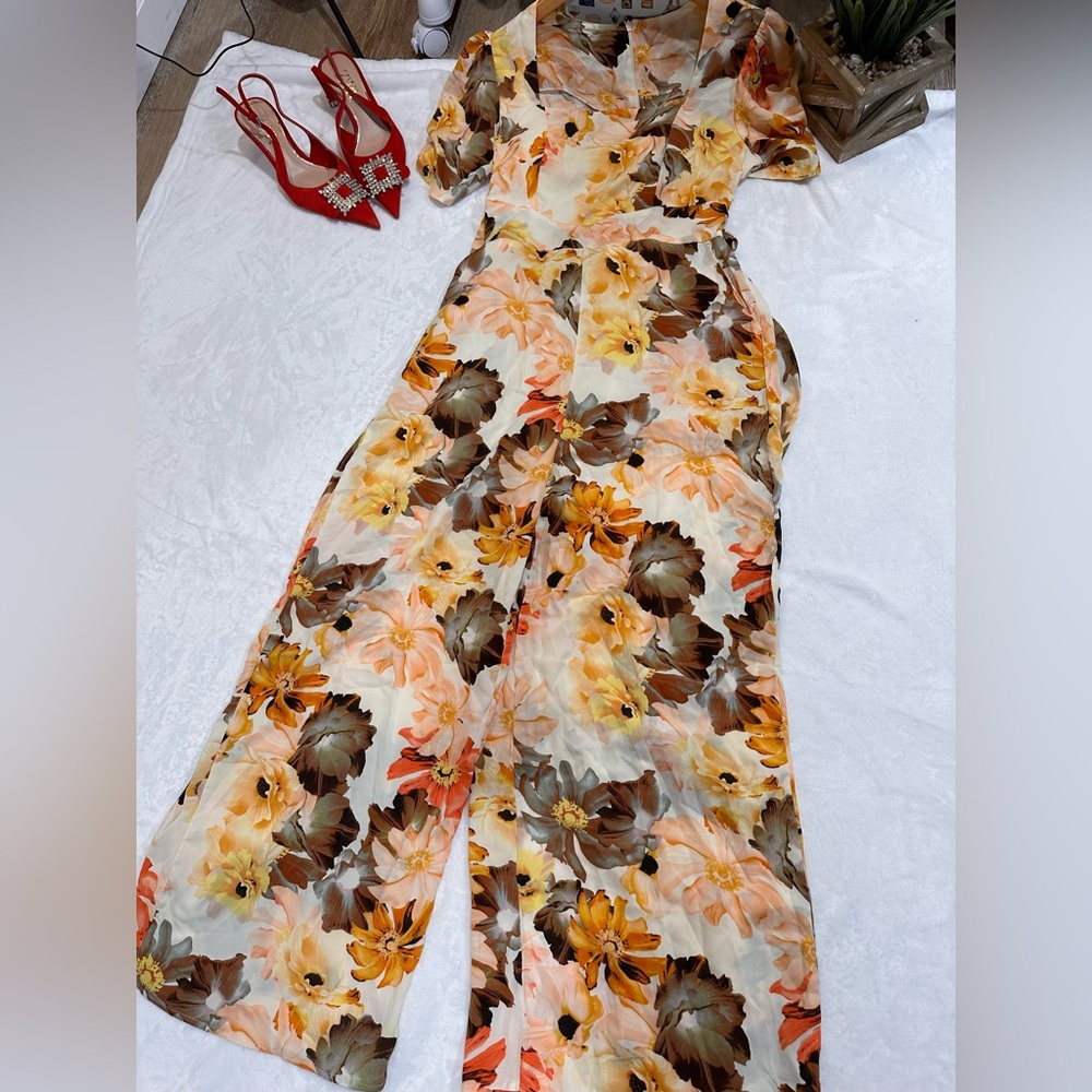 Wideleg Jumpsuit  Padded